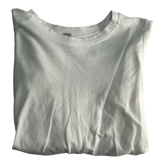 Z By Zella Front Twist White Long Sleeve Tee Size M - Picture 5 of 5